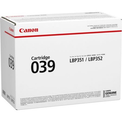 CRG-039 Lézertoner i-SENSYS LBP351x, LBP352x nyomtatókhoz, CANON, fekete, 11k