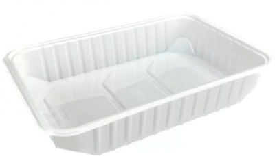 Q-Box Szögletes alj PP 500 ml Fehér [50 db/cs; 12 cs/#]