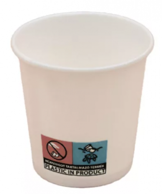 Papírpohár fehér 400 ml ¤90mm [50db/cs;20cs/#]