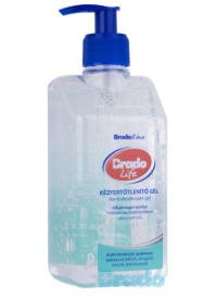 Brado Life alkoholos kézfertőtlenítő gél, pumpás - 500 ml