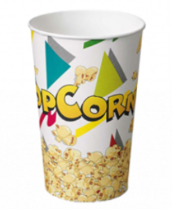 Popcorn papír kosár mintás 1390ml [43db/cs; 15cs/#]