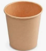 Leveses papírtégely KRAFT 750 ml ¤117 mm [25db/cs;20cs/#]