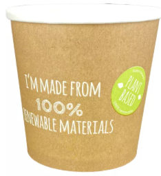 Leveses papírtégely "FoodToGo" 620 ml ¤115 mm [25db/cs;10cs/#]