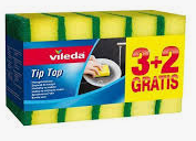 Vileda mosogatószivacs TIP TOP [3+2 db/cs]