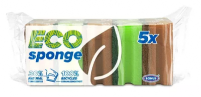 Mosogatószivacs közepes, formázott -5db/csomag
