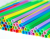 PLA szívószál színes, vastag [8x40mm][500 db/cs;15cs/#]