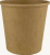 Elviteles leveses papírpohár 400ml kraft (KING)- 25db/cs